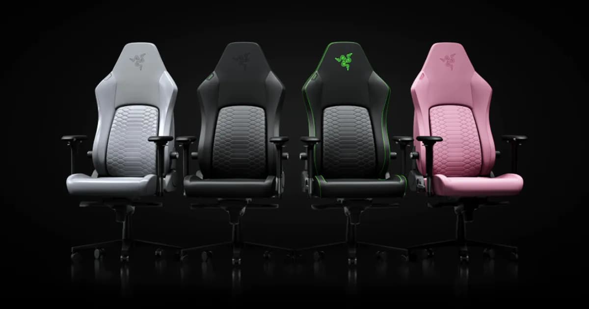 كراسي Razer Iskur V2 بأربعة ألوان